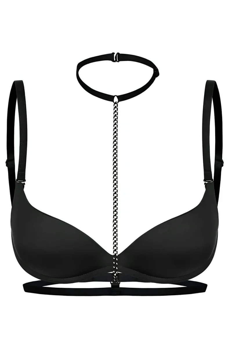 Boyun Bel Arası Zincirli Seksi Choker - Brf48