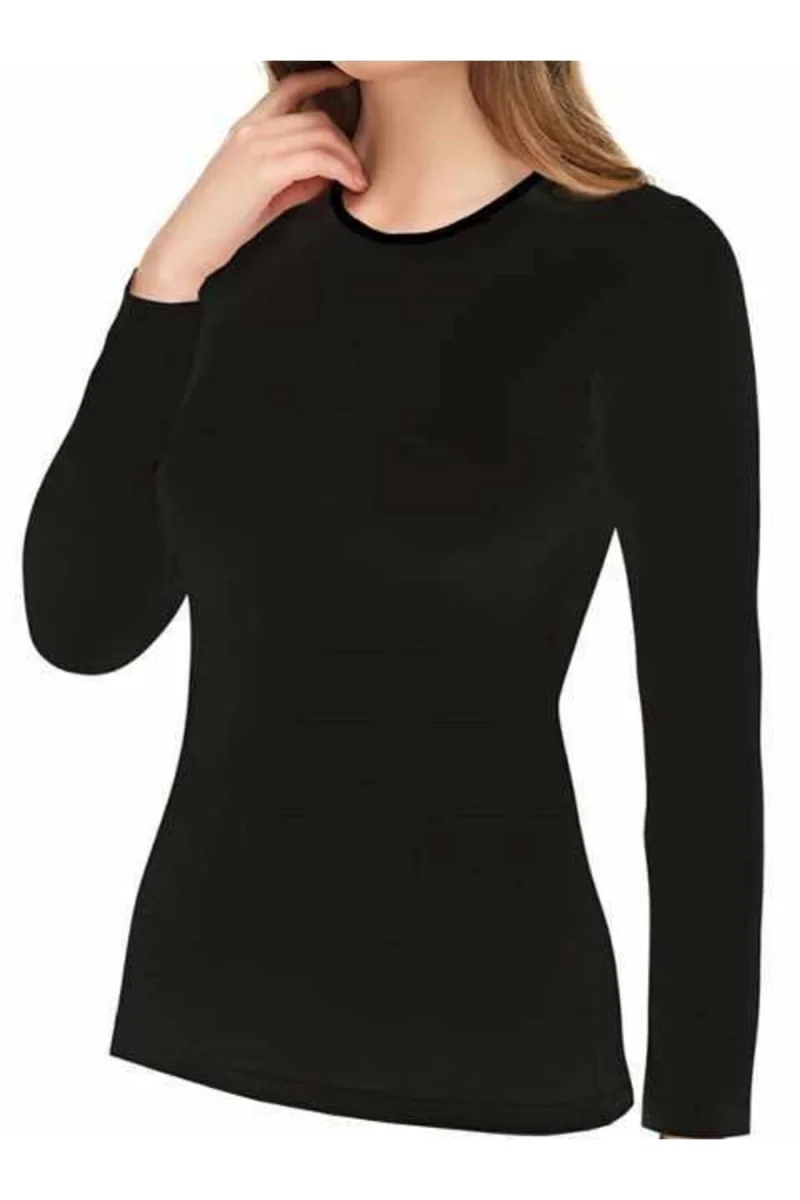 1273 Sıfır Yaka Uzun Kollu Badi Atlet