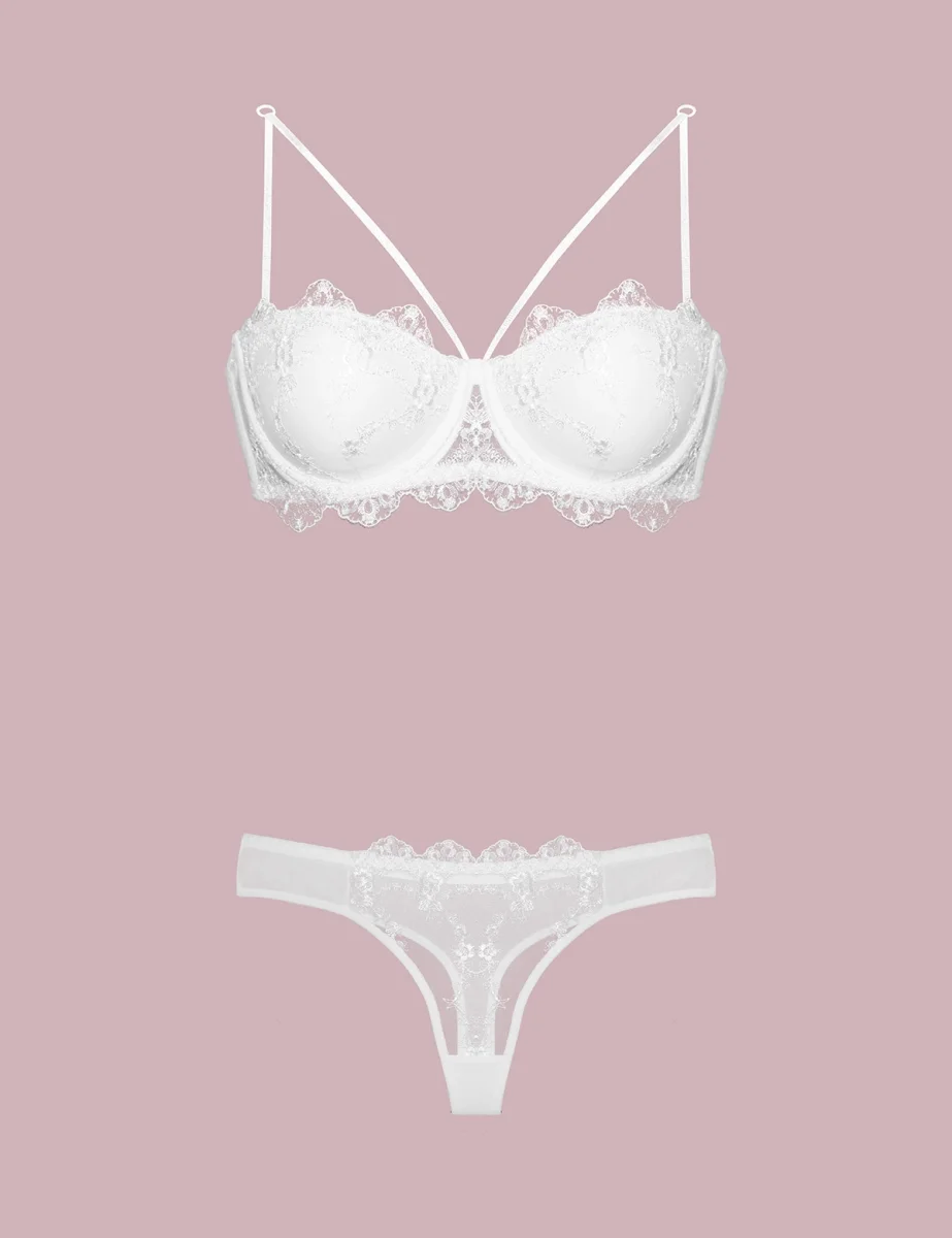 4591 Destekli Dantelli Sütyen Takım