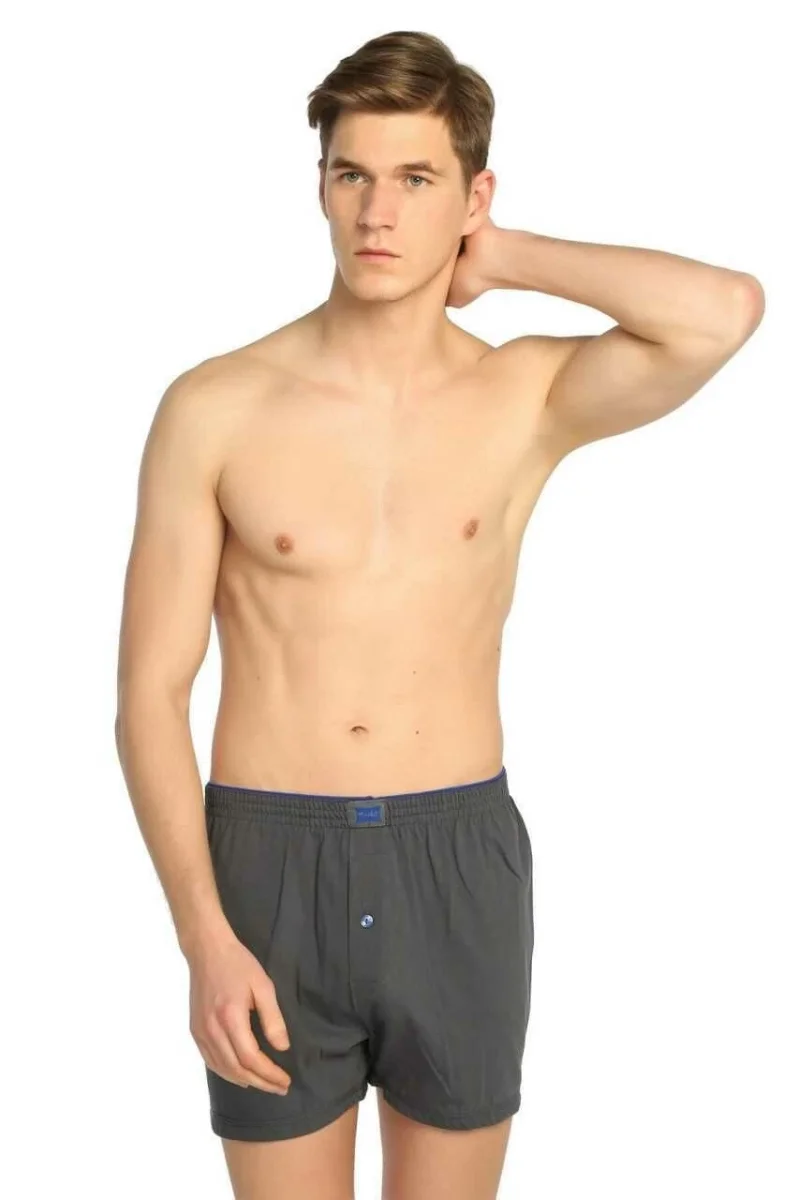Tutku 0117 Erkek  Penye Düz Boxer