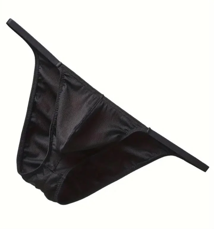 Erkek  Siyah Büzgülü Slip İç Giyim