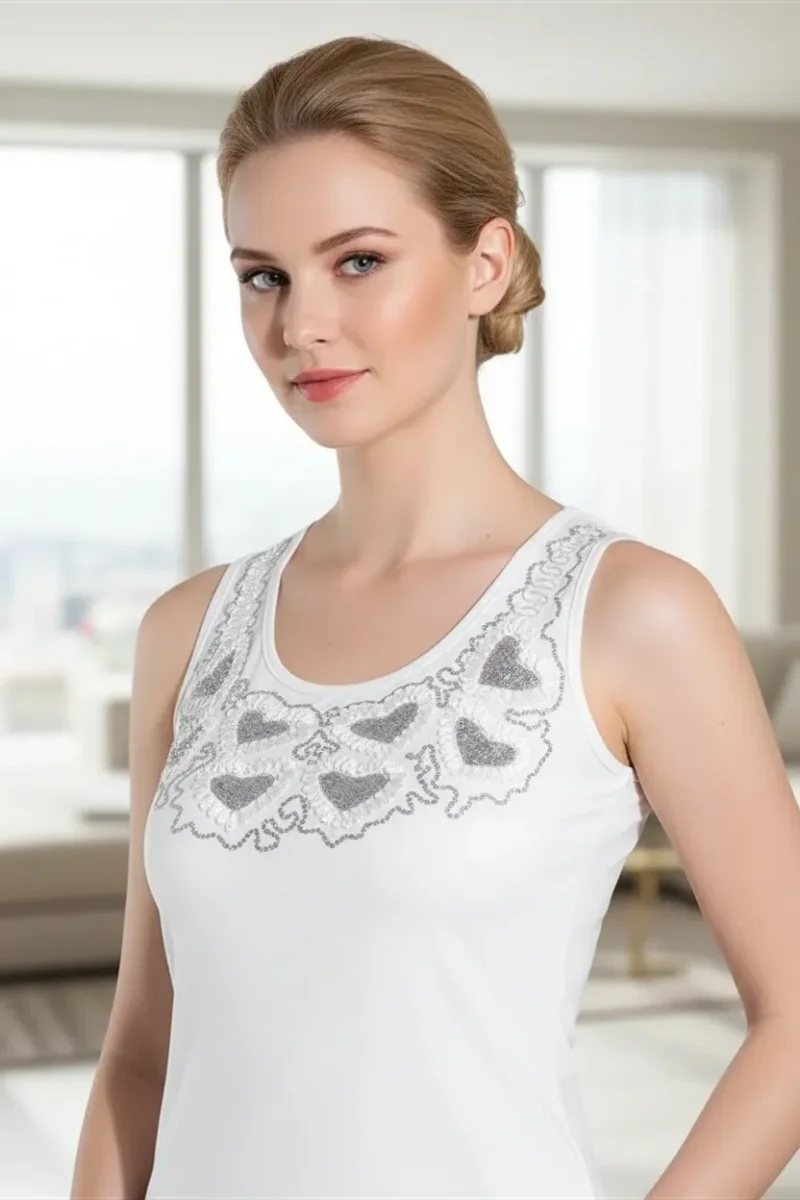 Şahinler Bayan Nakışlı Likralı Atlet B338