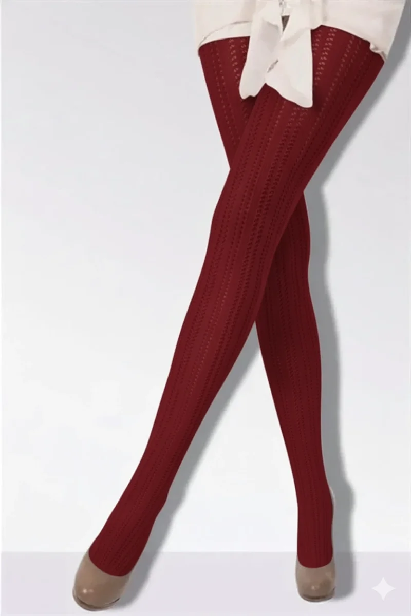 Daymod Martina Kadın File Desenli Külotlu Çorap