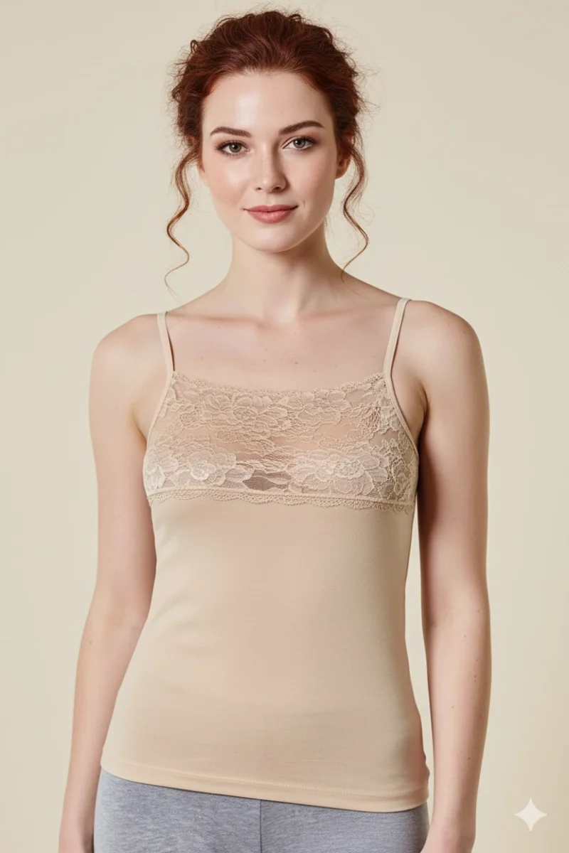 Berrak Kadın Dantelli İp Askılı Atlet 2046