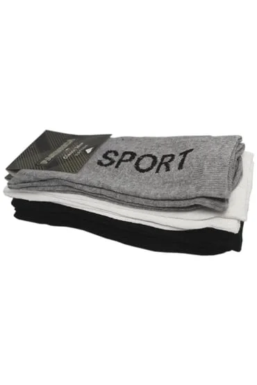 Fabbrica Sport Pamuklu Likralı Erkek  Çorap Adet