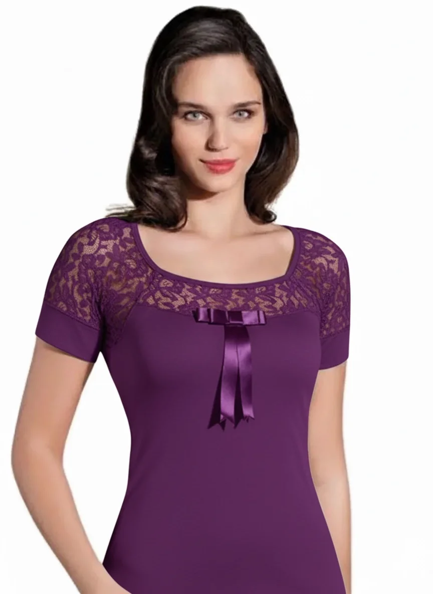 Şahinler Dantelli Kısa Kol Atlet B412