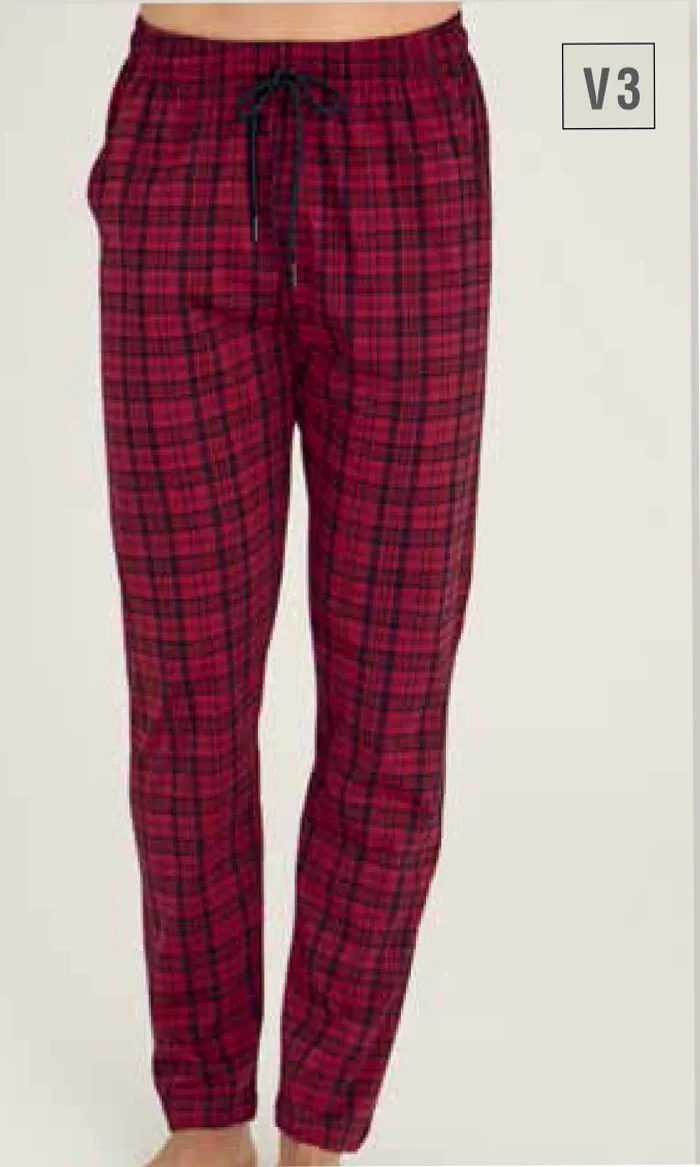 Tek Alt Kareli Desen Pantalon Kly 306