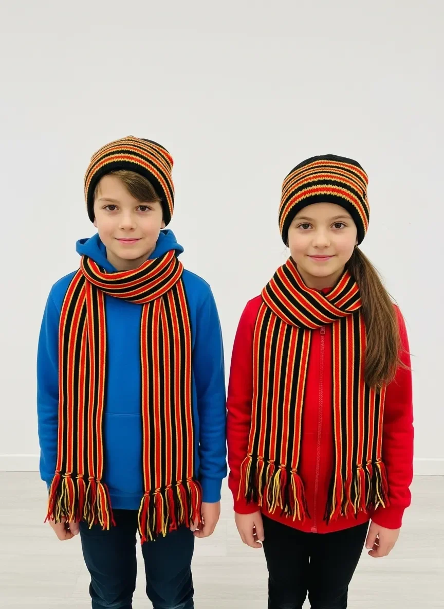 Taraftar Atkı Bere Sarı Kırmızı