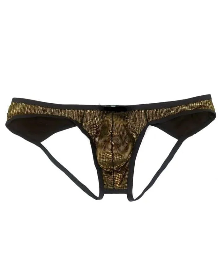 Erkek  Gold Metalik Jockstrap İç Giyim