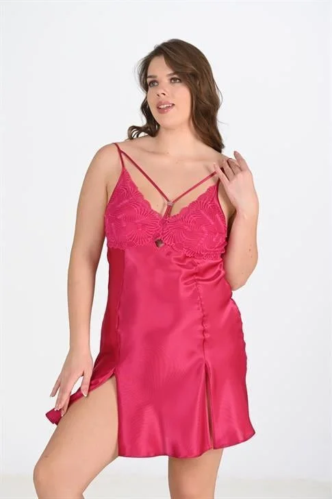 2'li Vişne Sabahlık Takımı Bigsize 6212