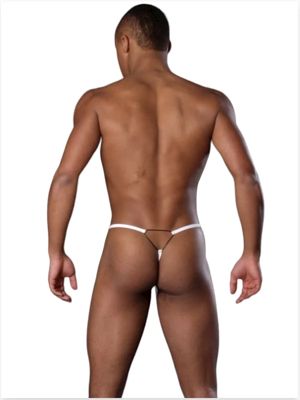 Fantezi Beyaz Transparan Erkek İç Çamaşırı