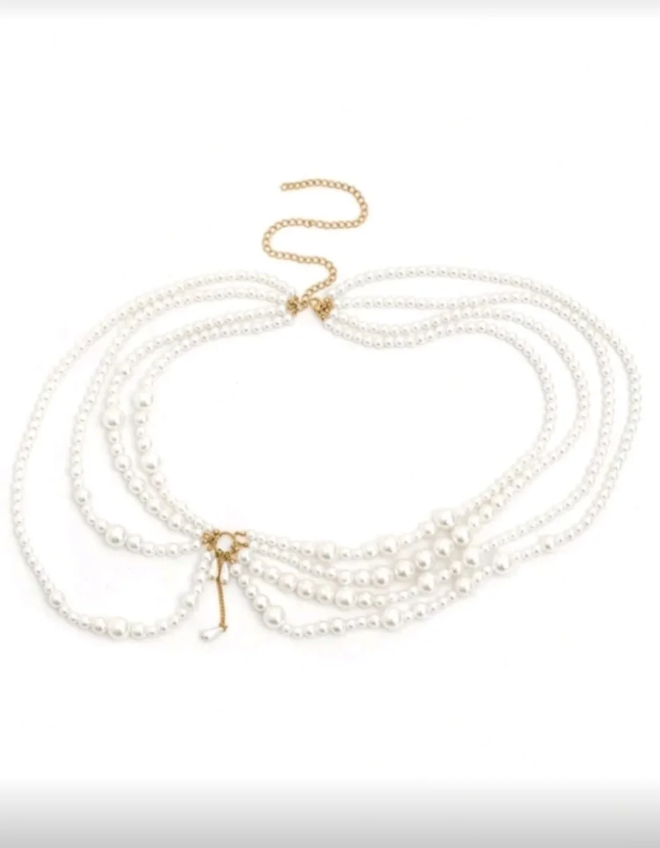 Bel Aksesuarı, Zarif , Şık , İncili Kostüm