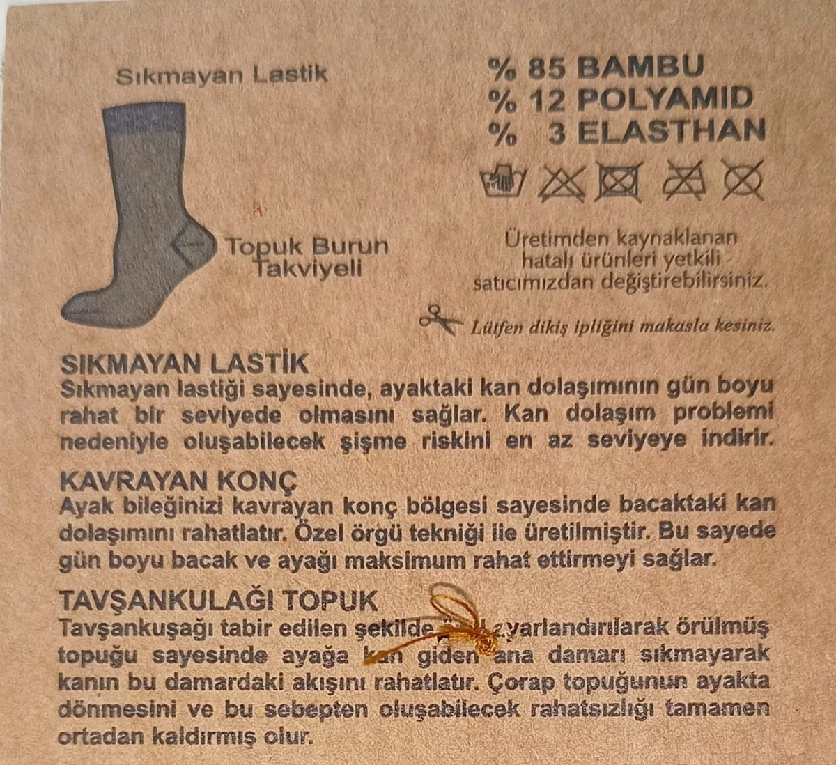 Savcıoğlu Bambu Erkek Çorap 12 Adet