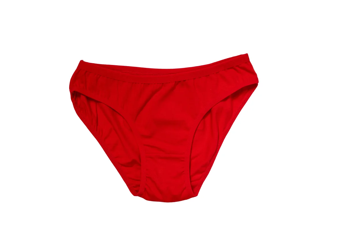 Kırmızı Yılbaşı Desenli Love New Year Pamuklu Külot