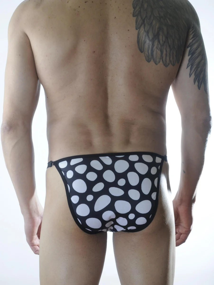 Erkek Metalli Desenli Slip Çamaşır