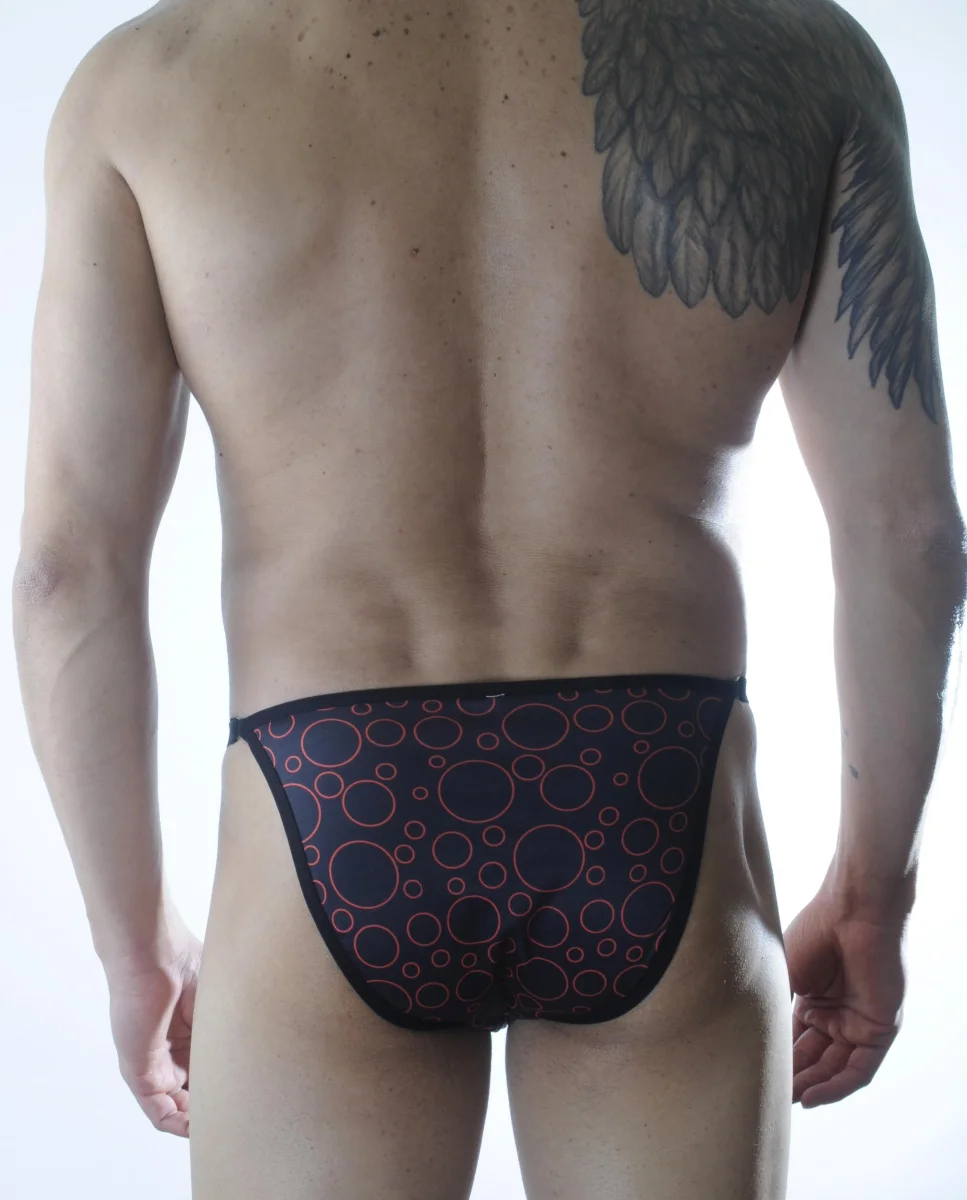 Erkek Metalli Daire Desenli Slip