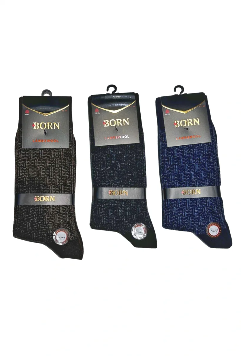 Born Erkek Yün Çorap (lamswool) 3 Adet