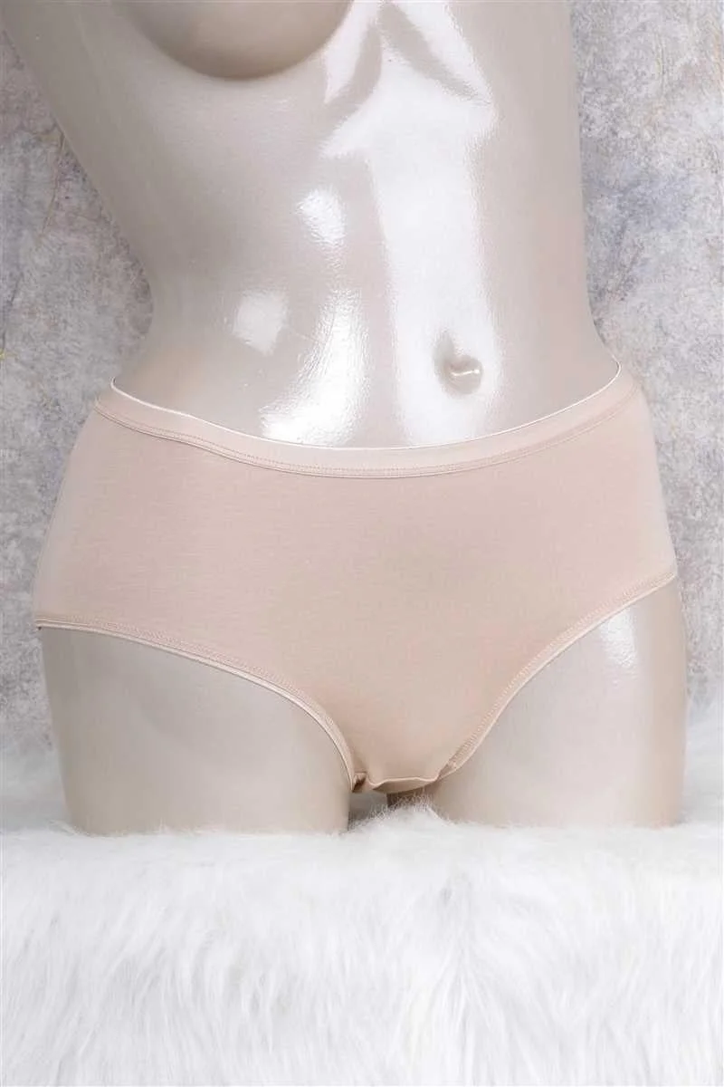 Pamuklu Orta Bel Lastikli Slip