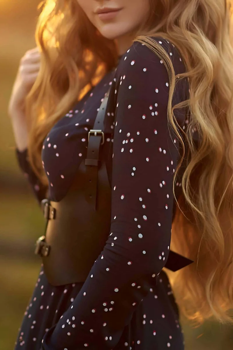 Göğüs Altı Detaylı Şık Elbise Kemeri - Brf612