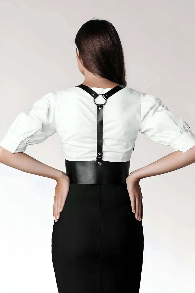 T-shirt, Elbise Üzeri Şık Deri Kemer - Brf822