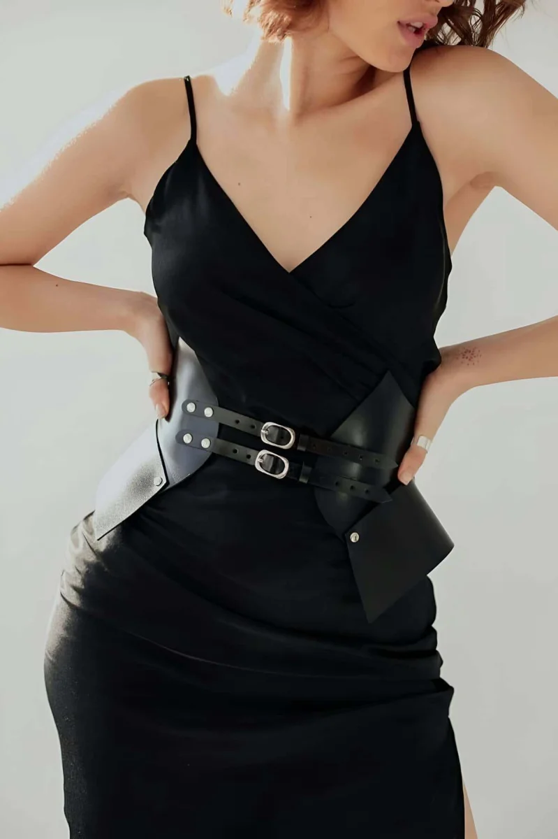 Deri Elbise Üzeri Kemer, Şık Elbise Kemeri - Brf1010