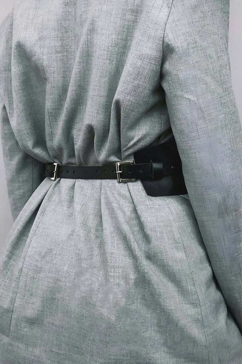 Deri Korse Kemer, Şık Deri Harness Kemer - Brf1127