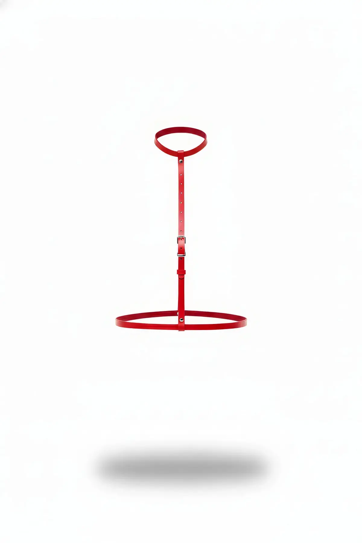 Kırmızı Kadın Kemer İnce Deri Tokalı Vücut Aksesuarı - Brf188