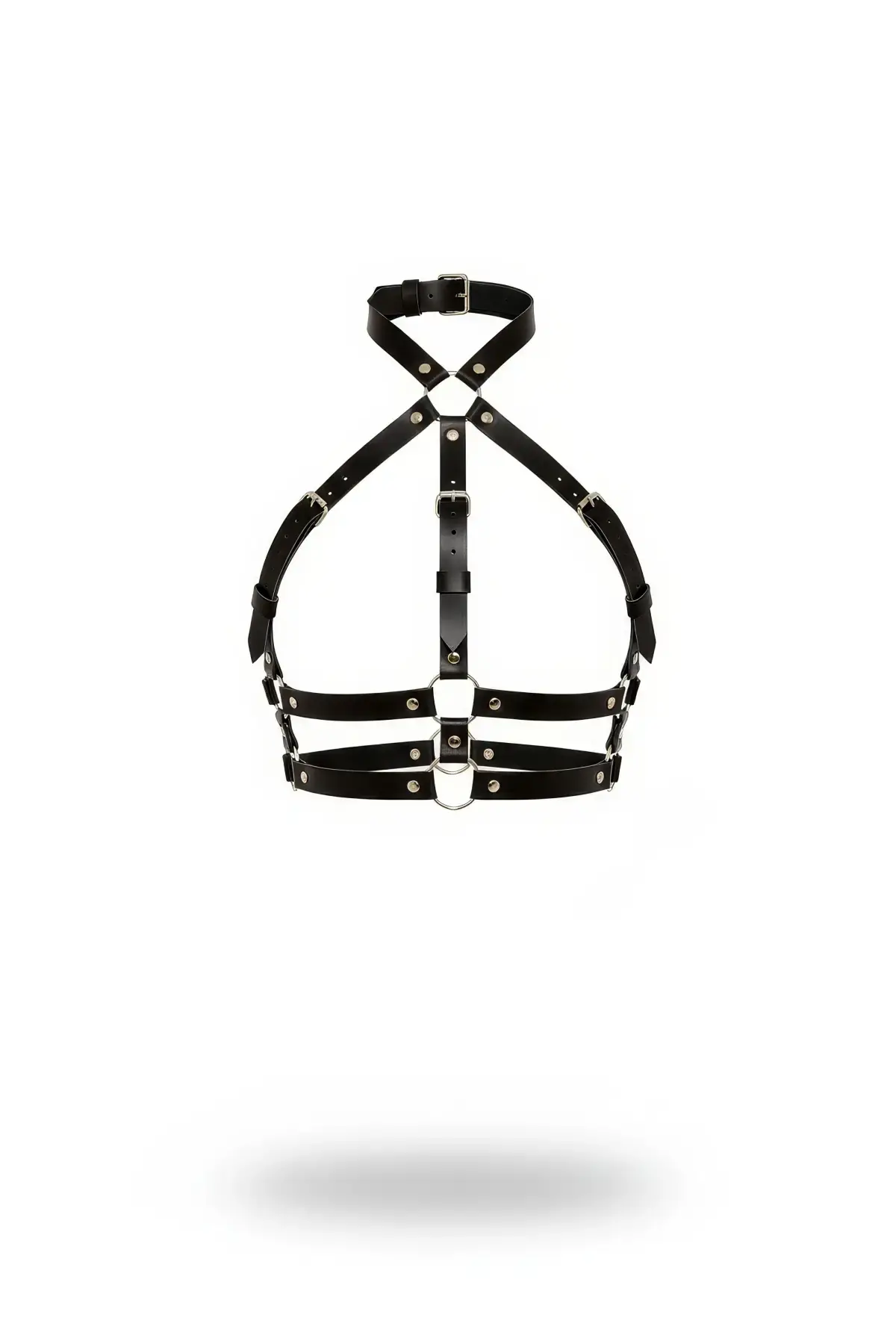 Siyah Kadın Kemer Çapraz Tokalı Vücut Aksesuarı - Brf218