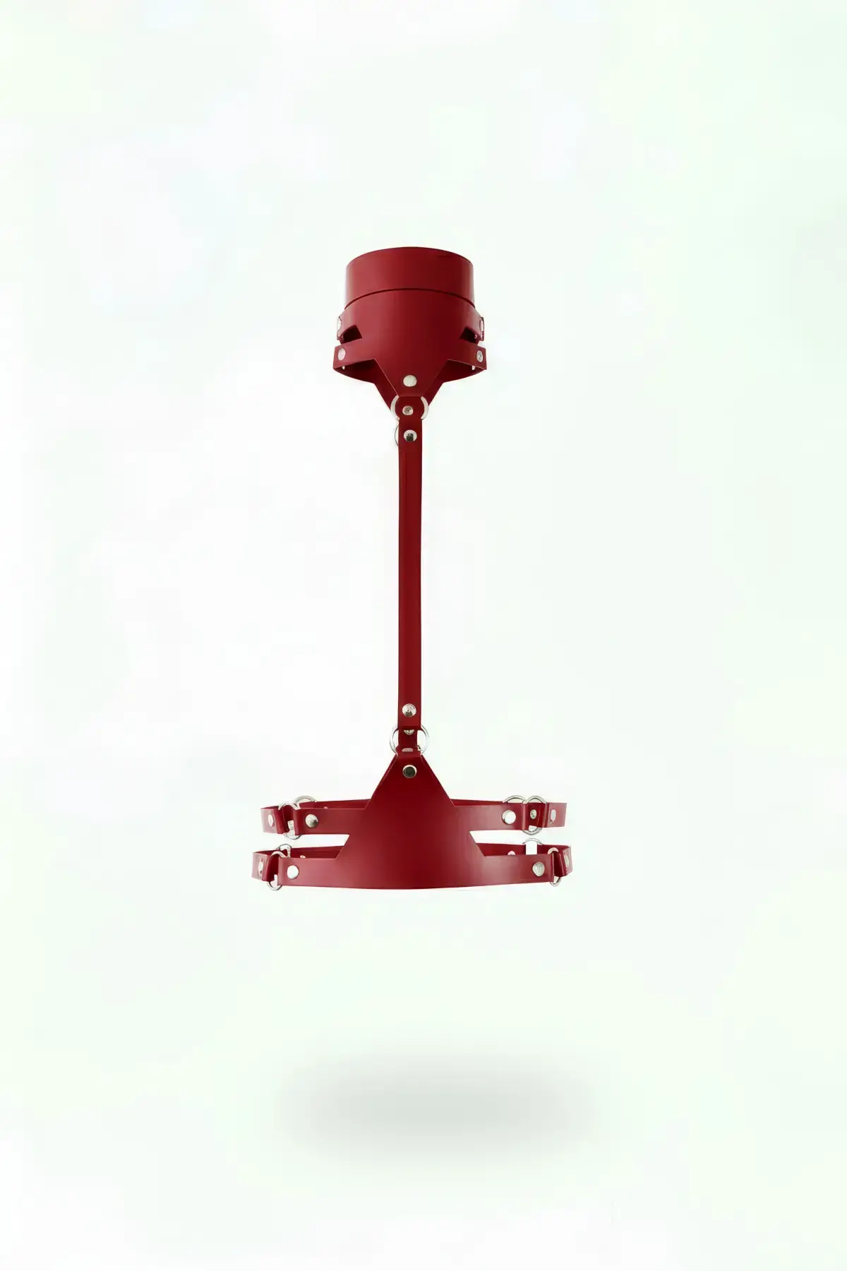 Bordo Kadın Kemer Deri Vücut Aksesuarı Metal Tokalı - Brf22