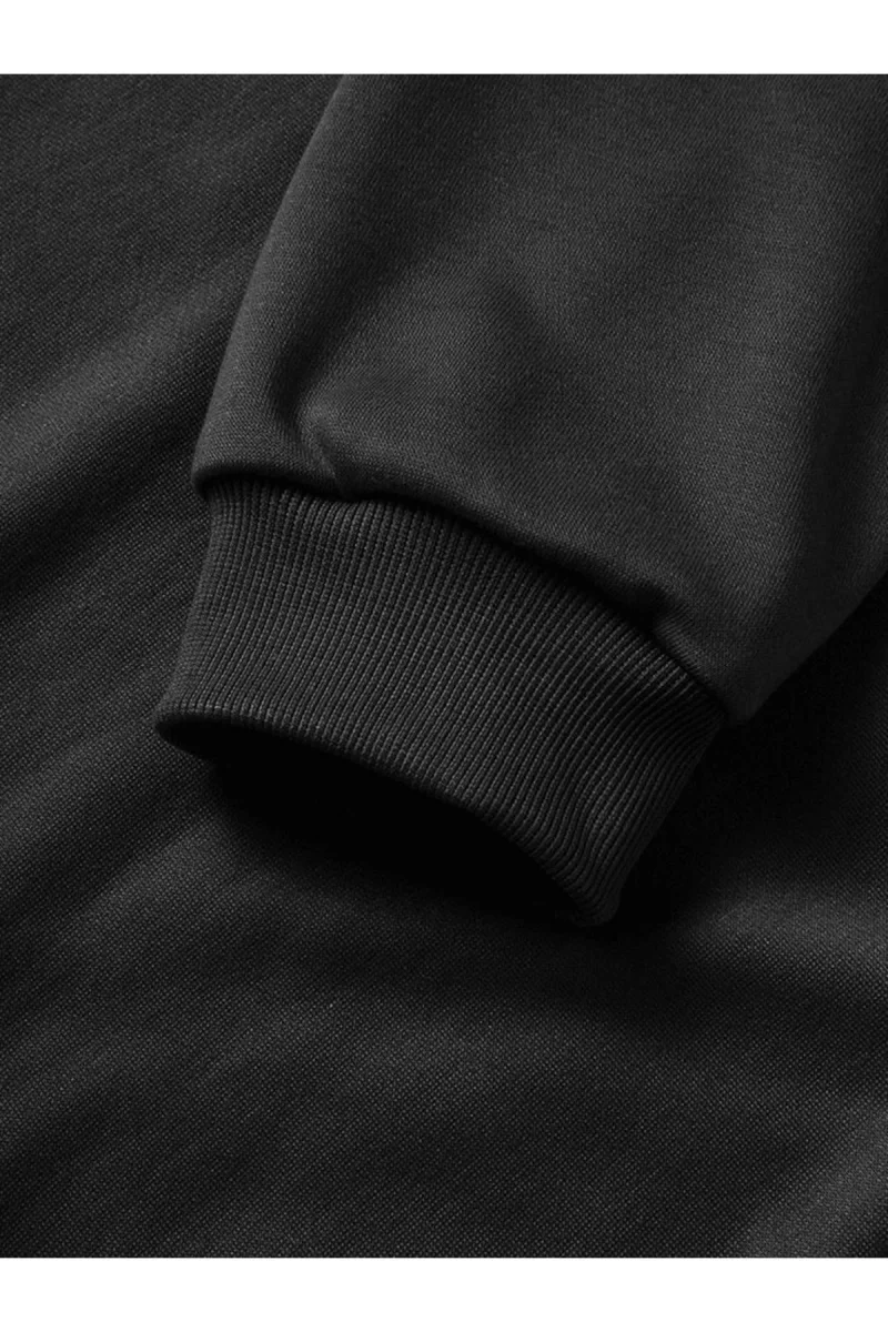 Üç İplik kapüşonlu 10 Kasıma Özel SweatShirt - Siyah -