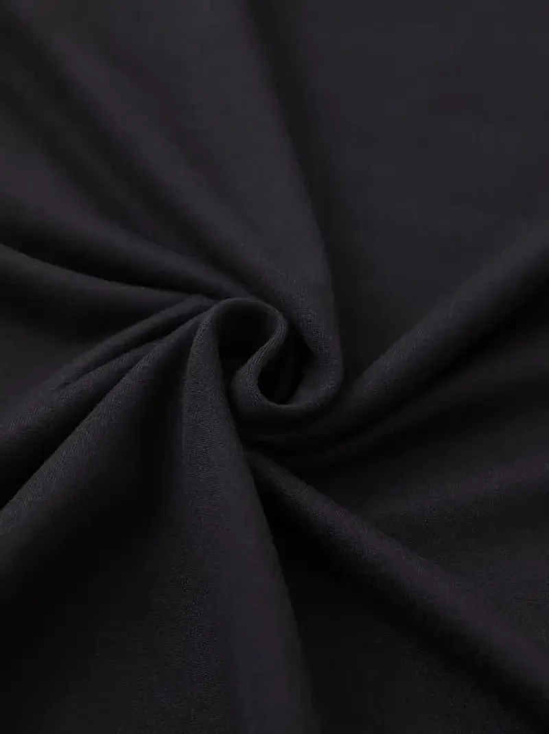 Oversize   Karikatür Baskılı Yuvarlak Yaka Düşük Omuz Kısa Kollu Tişört Büyük Beden- Siyah -