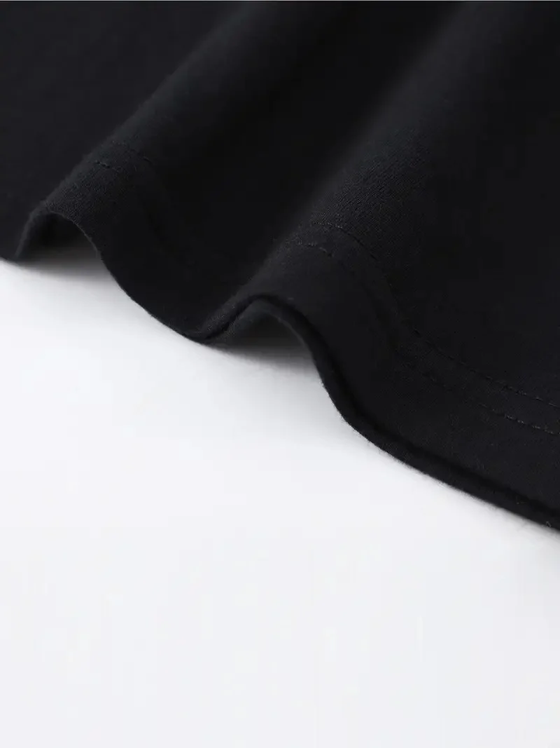 20/1 Penye Compack SPACEBALLS   Baskılı Oversize Bisiklet Yaka Kısa Kol Yazlık T-shirt - Siyah -