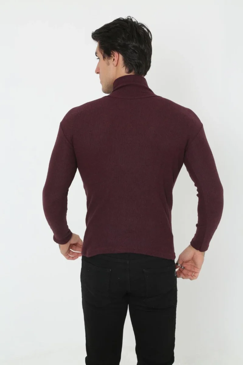 Tam Boğazlı Fitilli Likrali Koşkorse Badi - Bordo