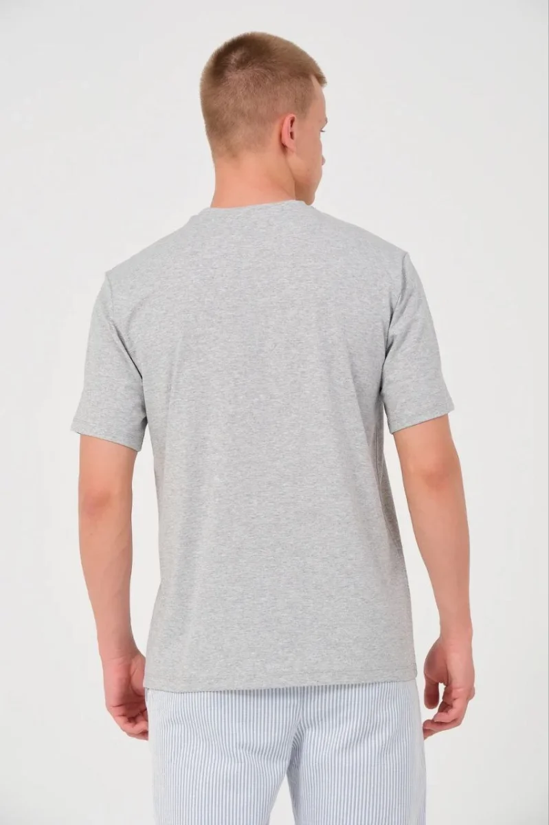 24/1 Düz A Kalite Oversize T-shirt - Gri