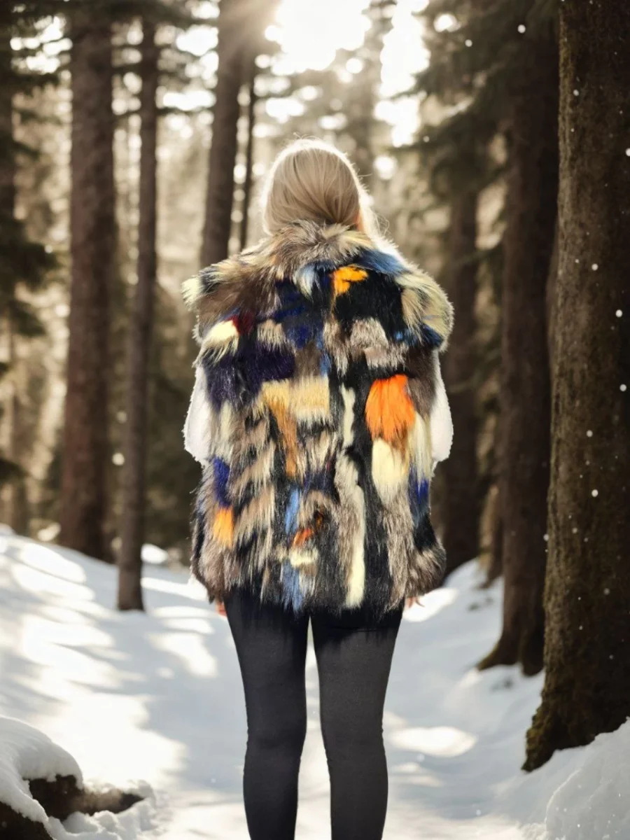 Kolsuz Hakiki Deri Ceket - Siyah