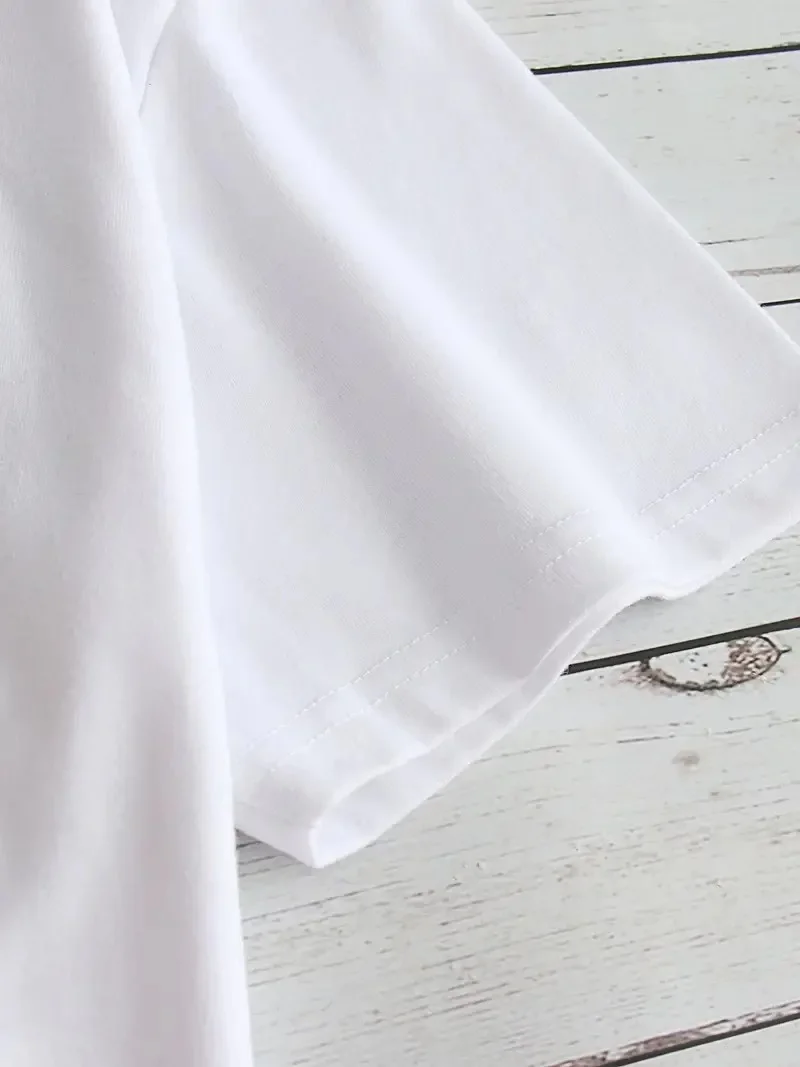 Beyaz "I've Got Your Back" Günlük Giyim Tişört- Beyaz -