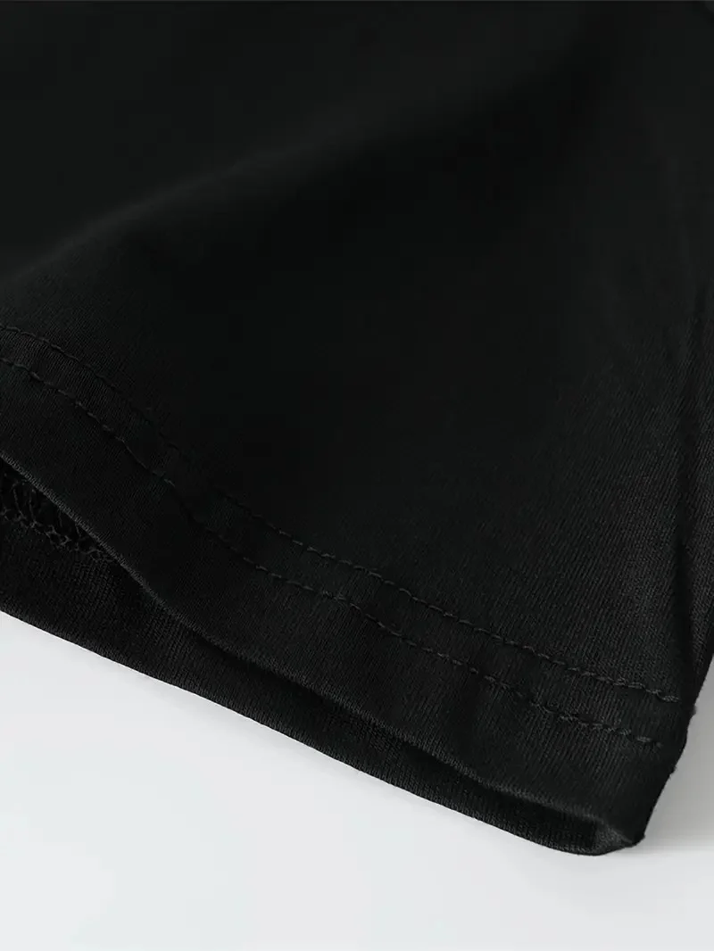 Baskı Oh   Oversive Tişört,Sporda ve Günlük Giyime Uygun - Siyah -