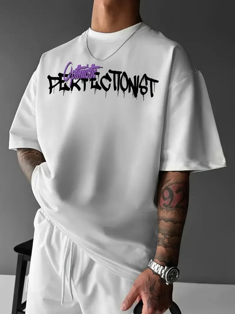 OversizeTişört "CAMPBRASTCOOPERATION" Yazlık Sokak Kıyafeti - Beyaz -