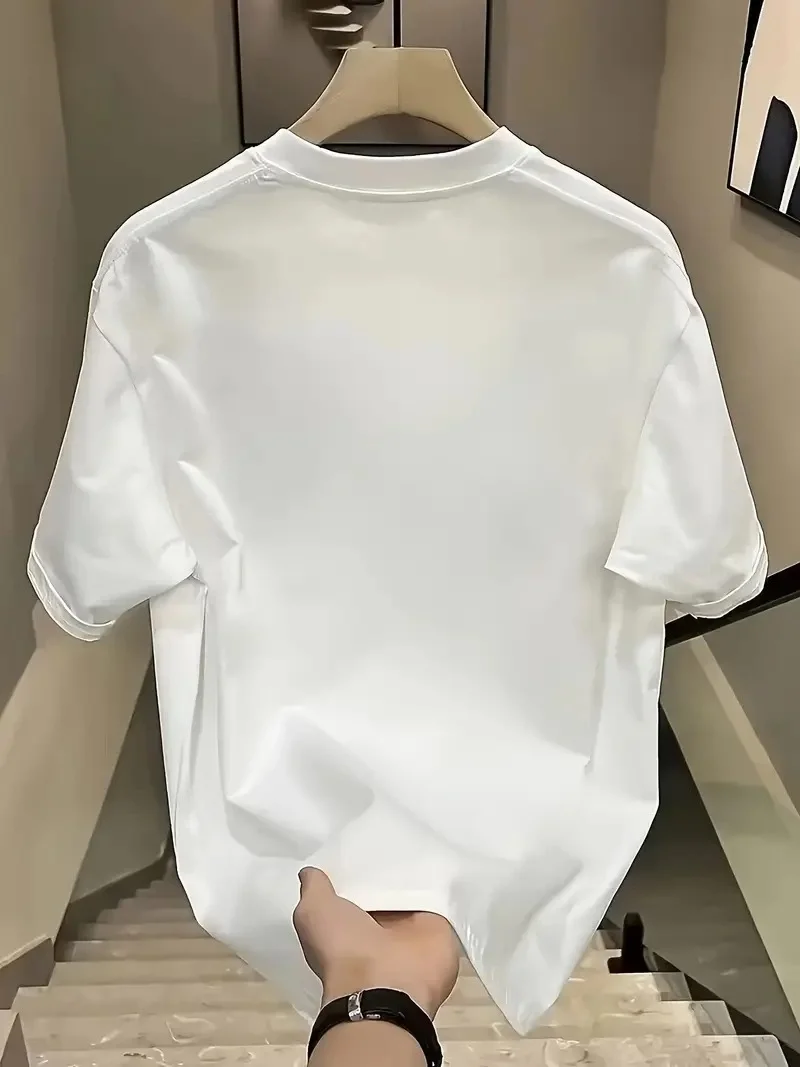 Day One Baskılı Oversize Bisiklet Yaka T-shirt - Beyaz -