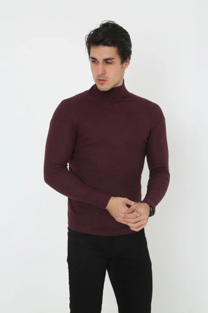 Tam Boğazlı Fitilli Likrali Koşkorse Badi - Bordo