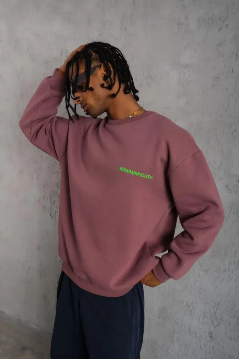 Baskılı Sweat - Gül Kurusu