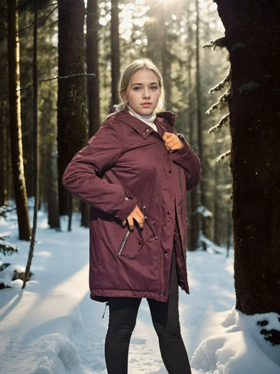 Uzun Kollu Hakiki Deri Ceket - Bordo