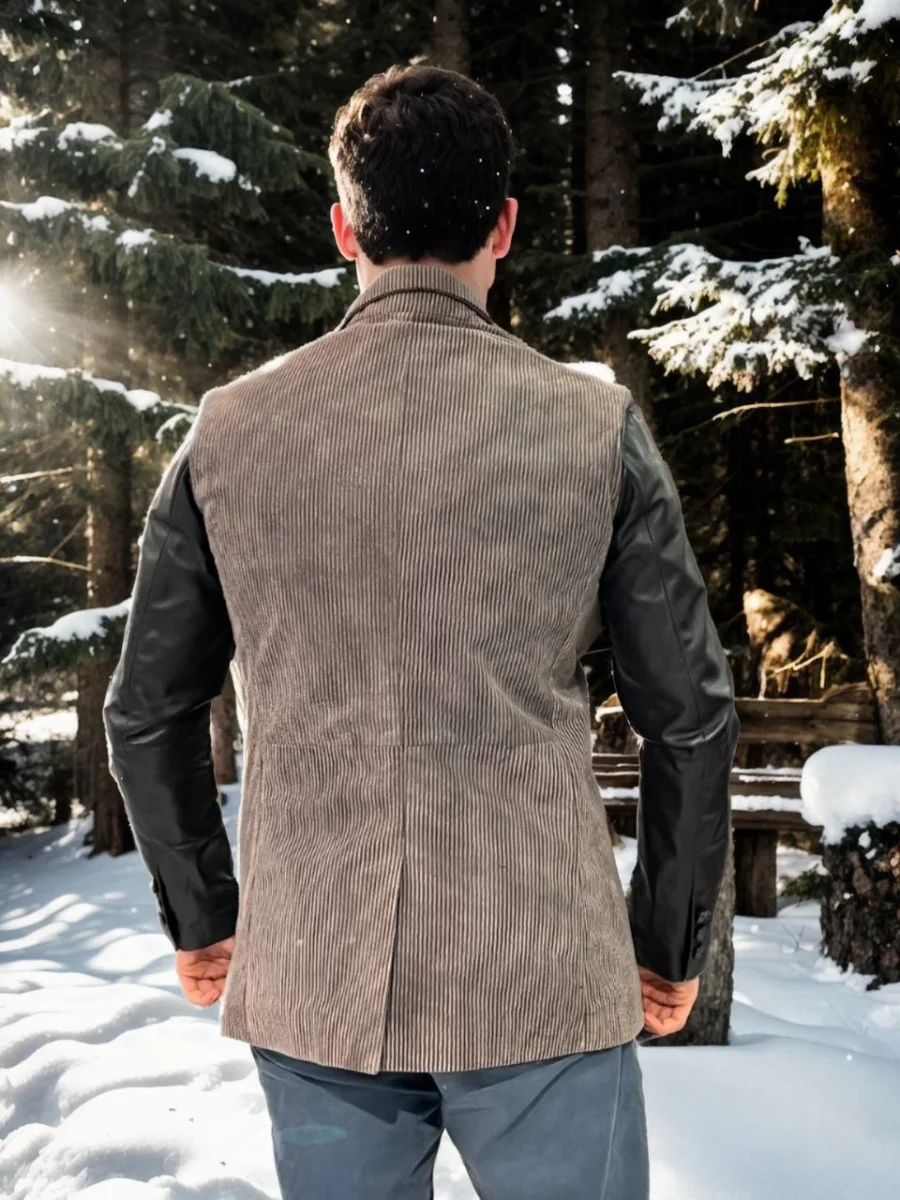 Nubuk Deri Ceket - Siyah