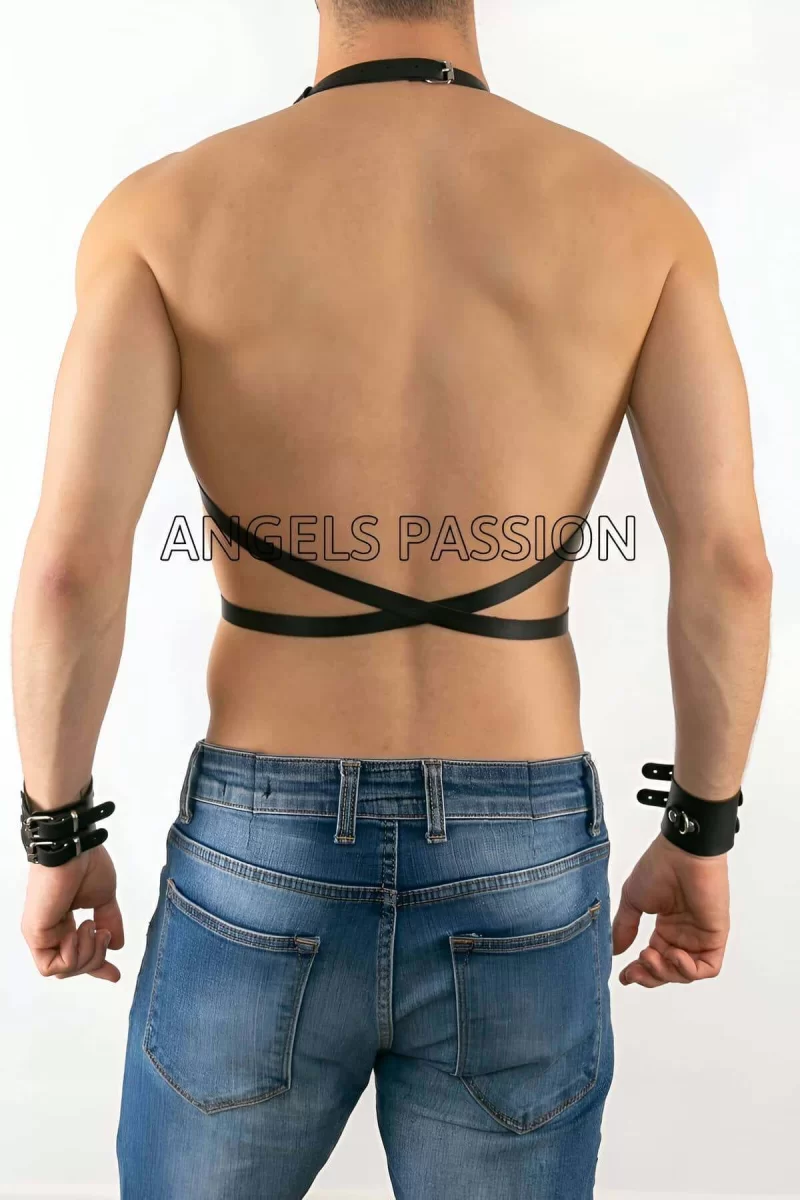 Deri Erkek  Göğüs Üzeri Harness - Brfm80