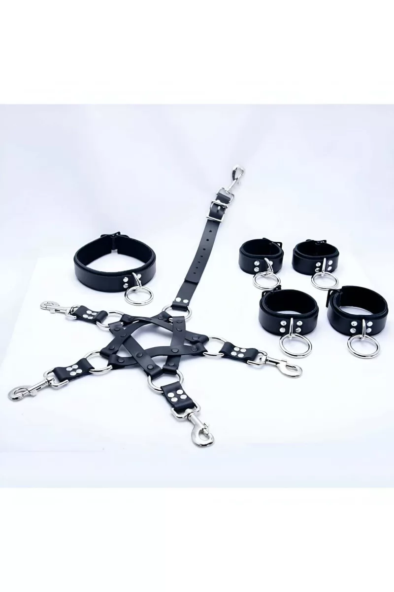 Erkek  Fantazi Deri Harness Takım - Brfm86