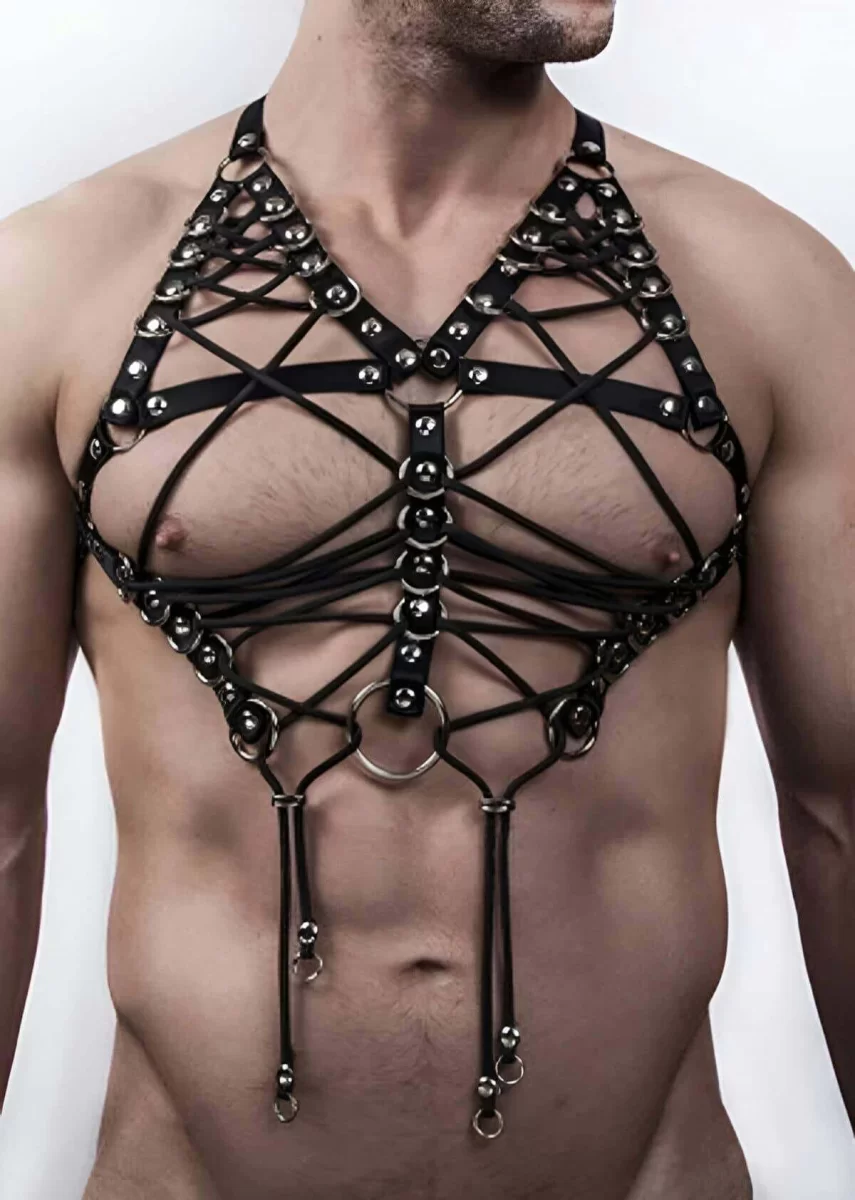 Seksi Erkek  İç Giyim Lastik Harness - Brfm70