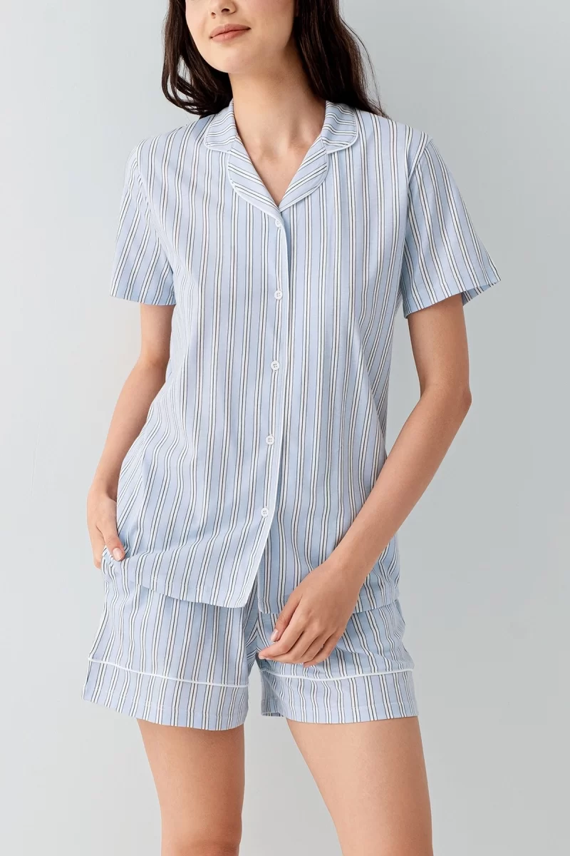 Arnetta 3601-s Kadın Gömlek Pijama Şort Takım