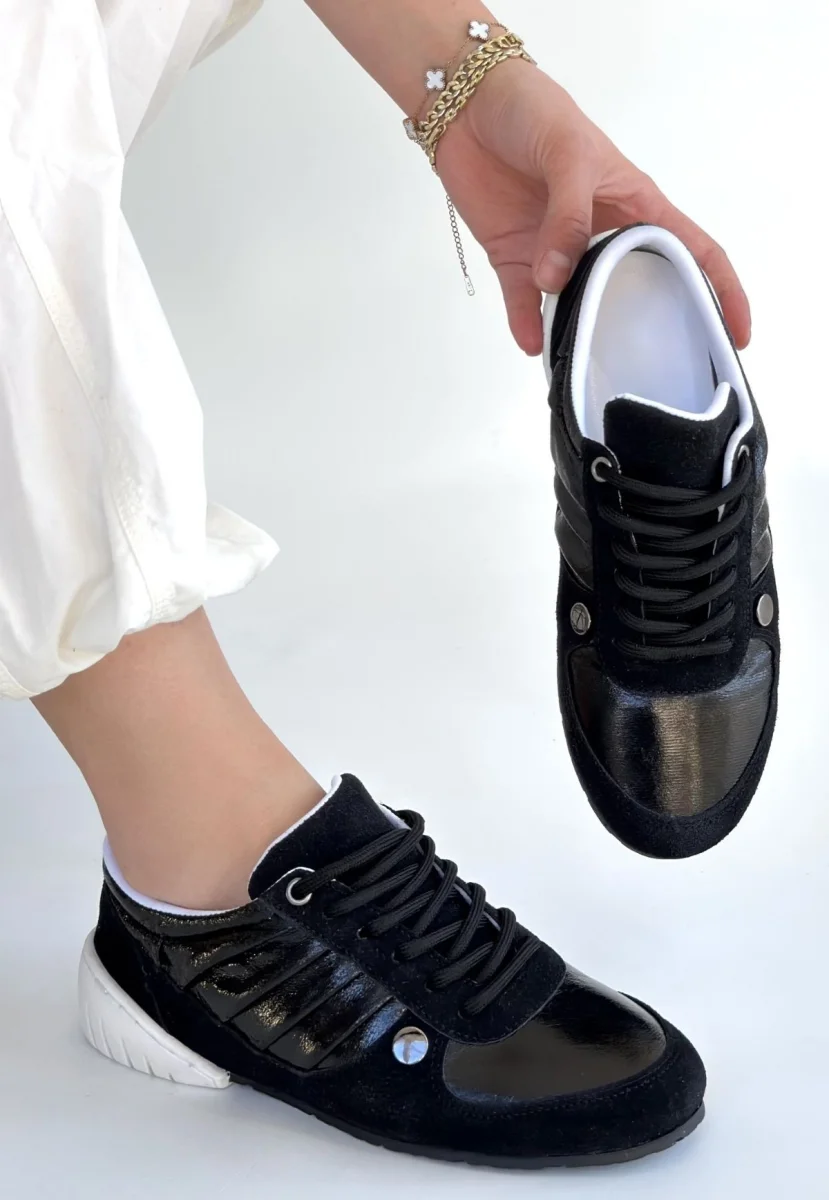 Jawen Siyah Nubuk Spor Ayakkabı