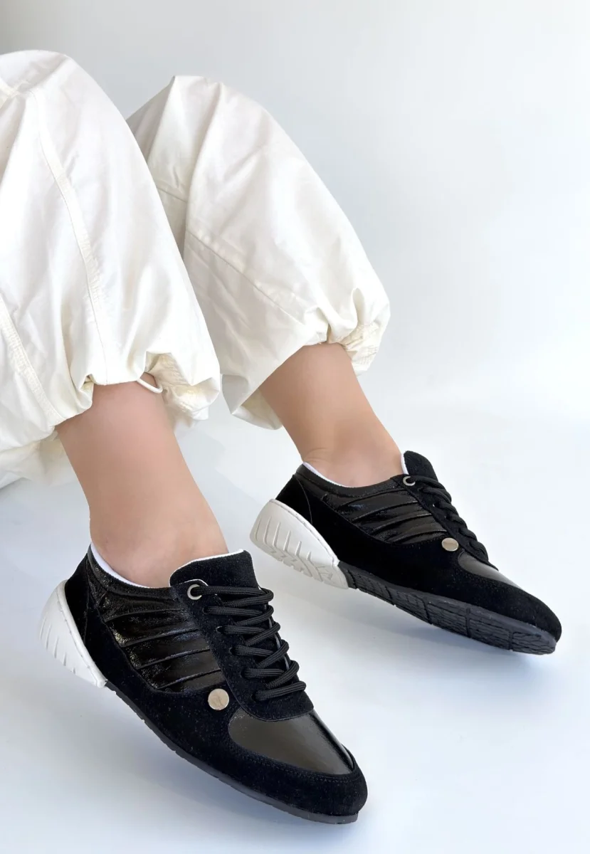 Jawen Siyah Nubuk Spor Ayakkabı