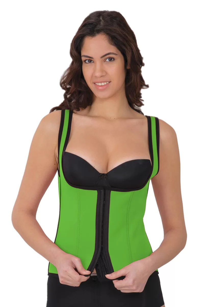 Yeşil Mı 9173 Terletici Agraflı Göğsü Açık Atlet Korse